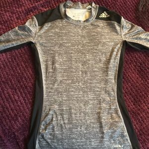 Adidas tech fit gray and black climate